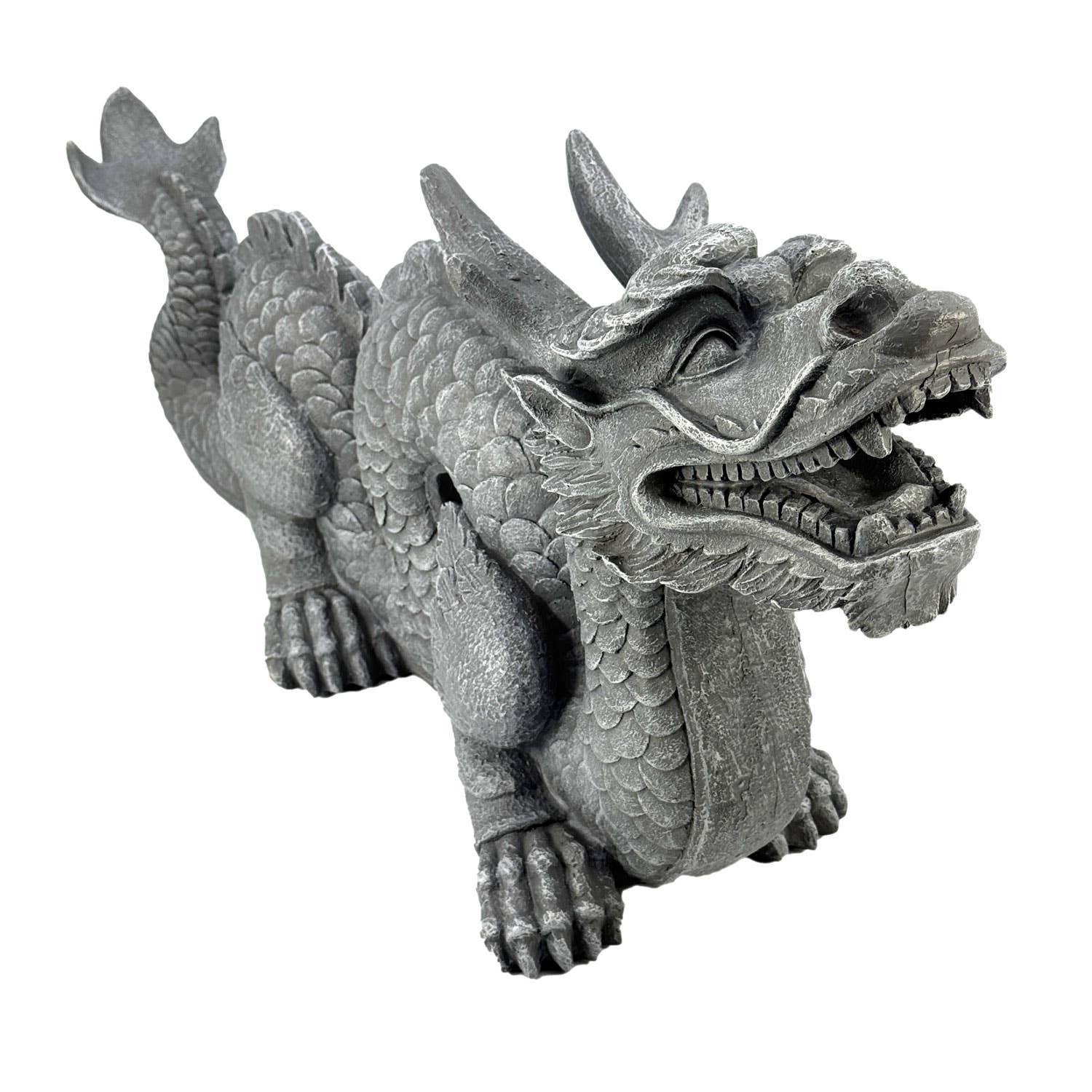 Galt International Company - Wholesale Outdoor Ornament/Decor - 28" Long Asian Dragon Stone Look Garden Statue3