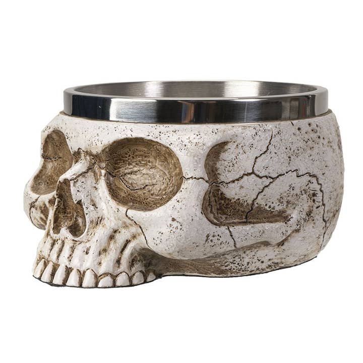 Pacific Trading - Wholesale Smudge Plate - 14955 Skull Smudge Bowl C/24