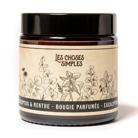 Petite bougie parfumée - Eucalyptus & Menthe pour la vente par Les Choses Simples