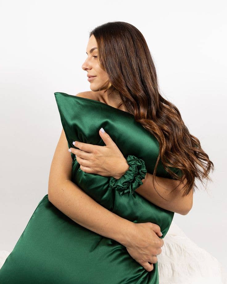 Sillo. - Wholesale Bedding Pillowcase/Sham - Sillo Silk Pillowcases (Queen)- 2 Pack+ Wash Bag-Anti-Acne3