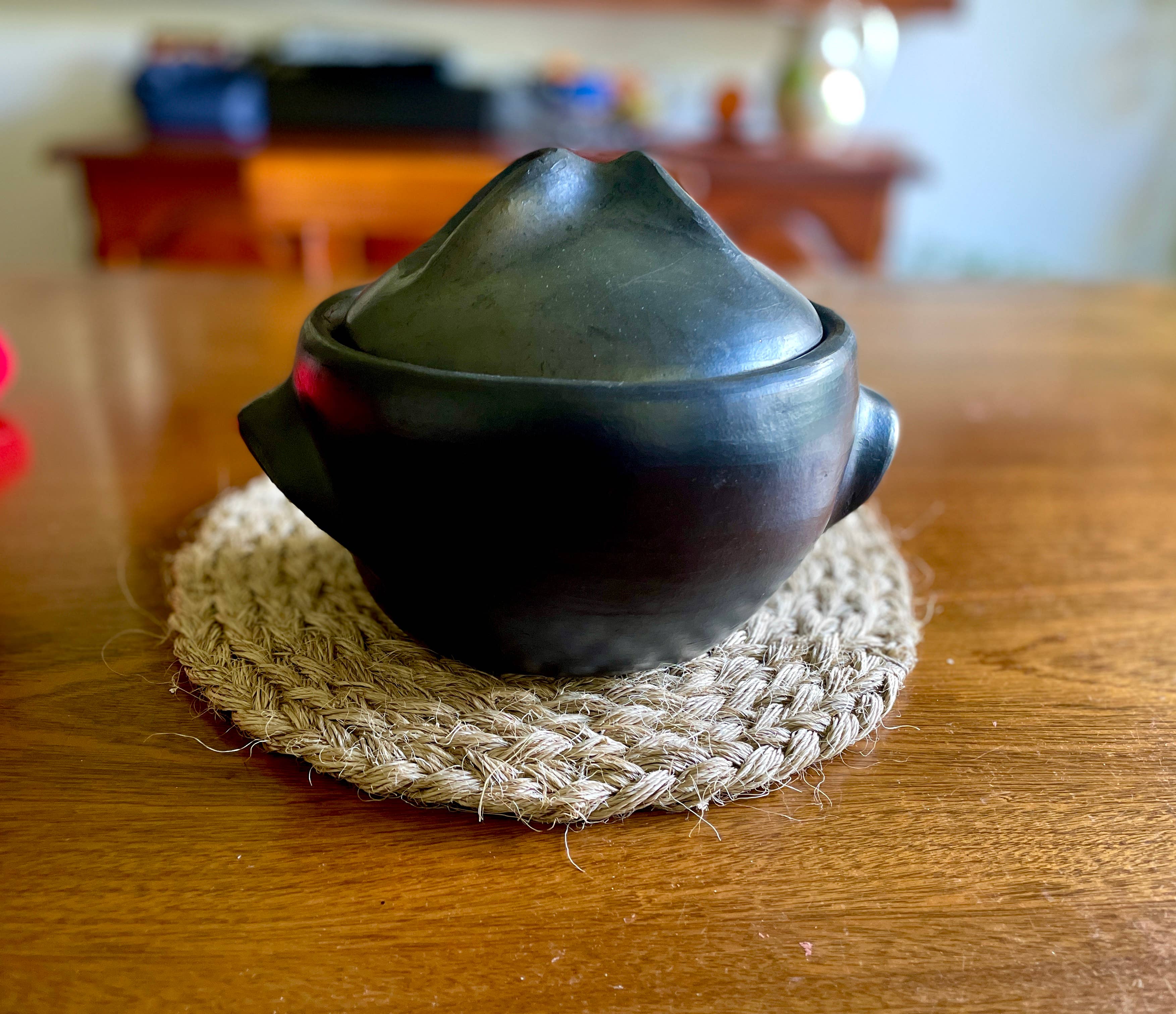 Authentic Origin Colombia - Vendita all'ingrosso Pentole - Pentola in terracotta La Chamba per cucinare con coperchio pentola a cottura lenta 1 Lt3