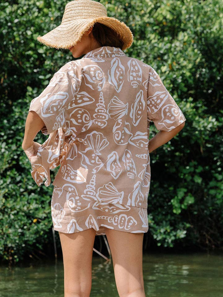 Seashells Sand Bardot Top for wholesale on Faire1