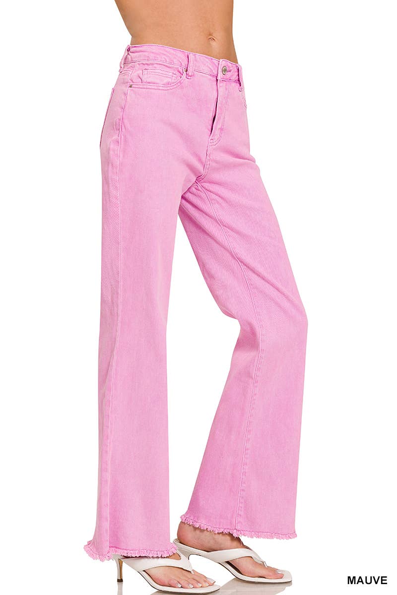 42POPS – wholesale Jeans - Dam – ",.._ Syra tvättade fransade fållfärgade denimjeansbyxor18