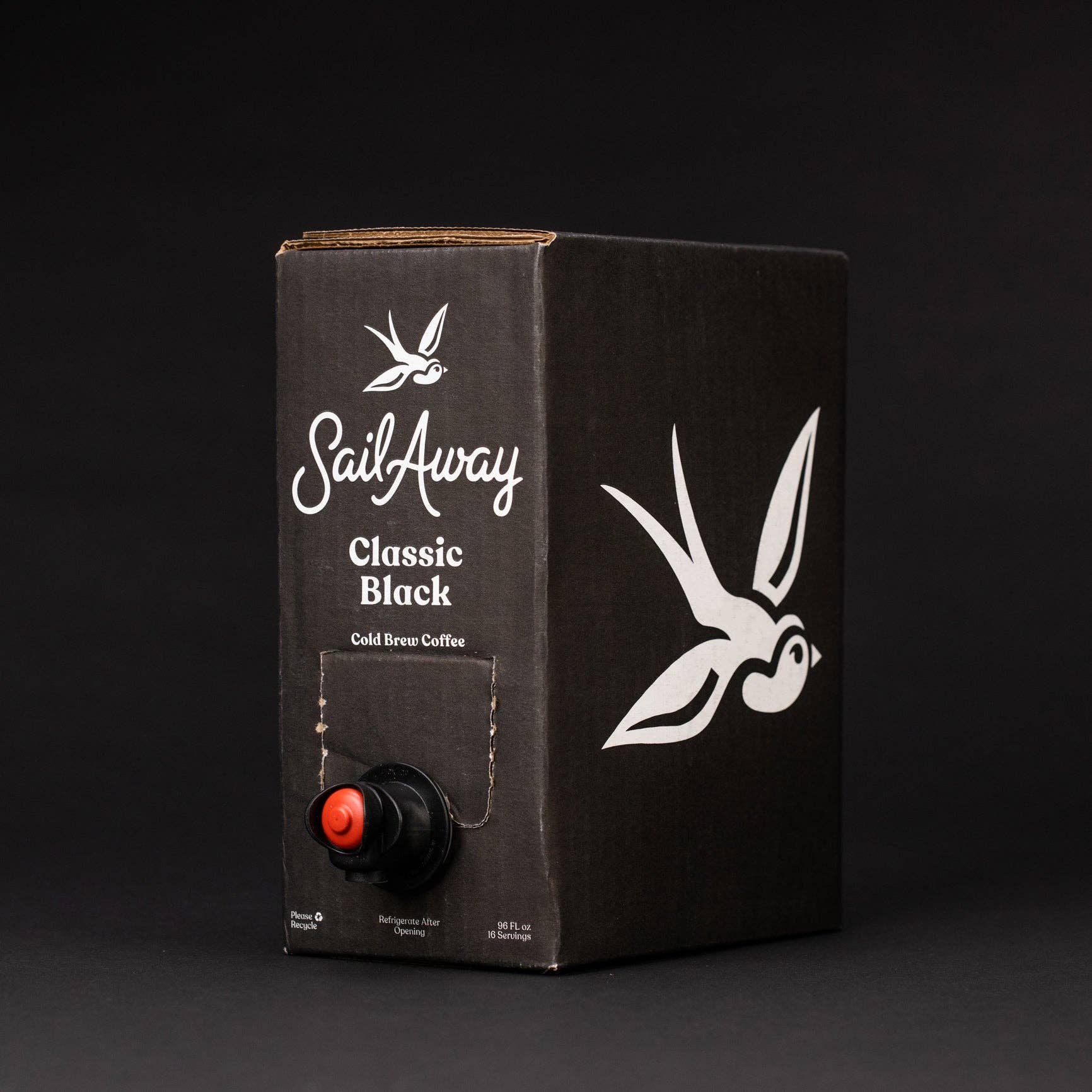 Sail Away Coffee Co. - Wholesale Iced Coffee/Cold Brew - Cold Brew 96oz Box Tap – Ready-to-Drink, CLASSIC BLACK 1