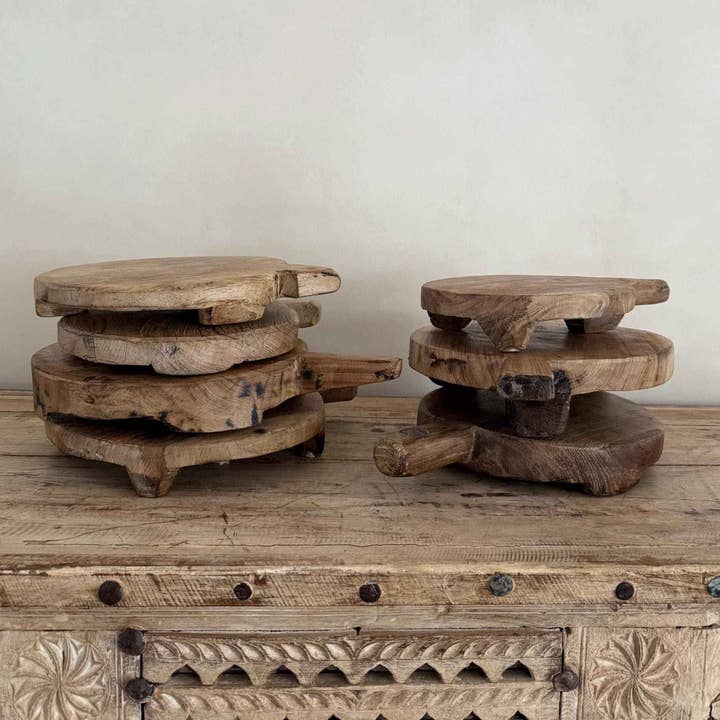 Rustic Round Riser for wholesale by Project Kalaa