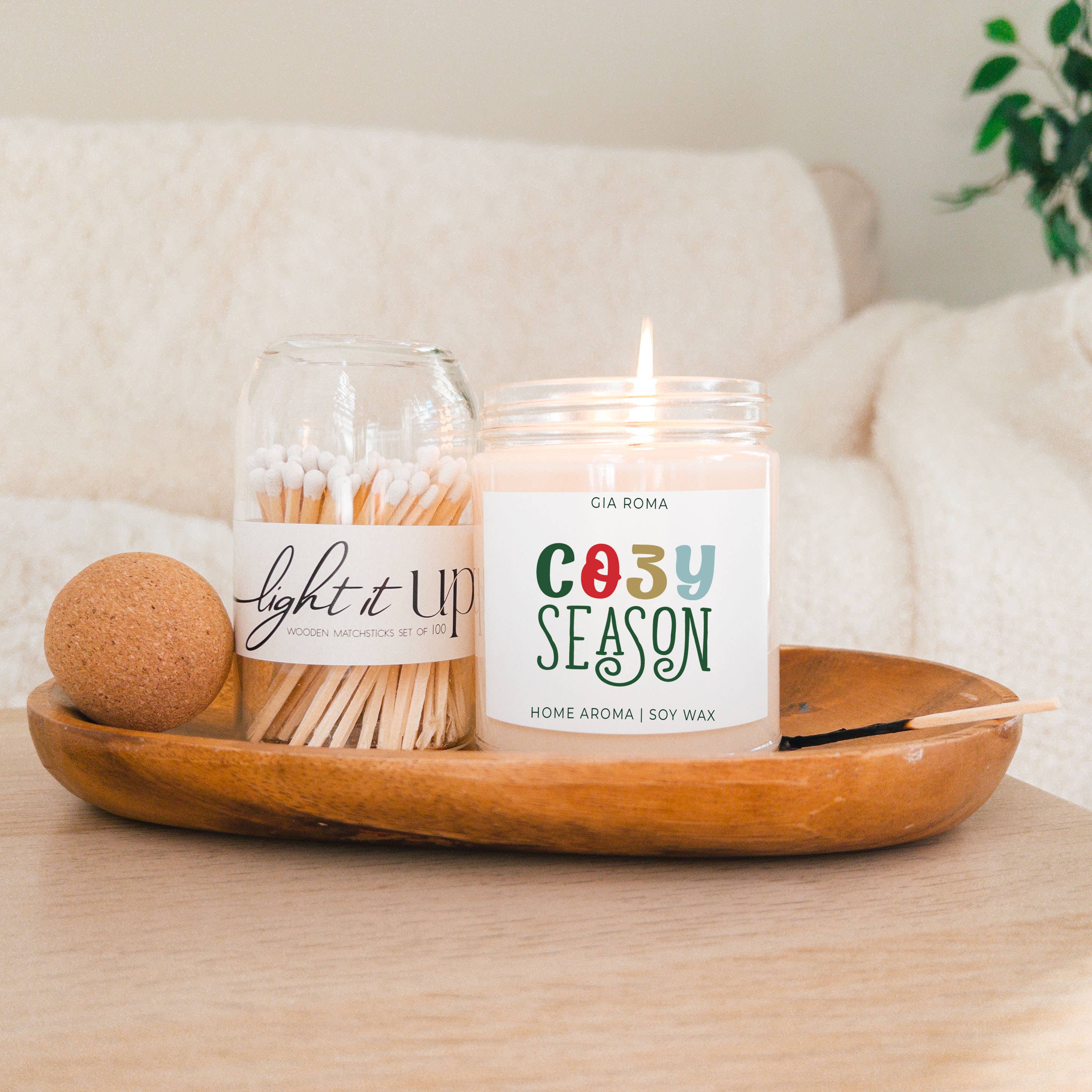 Gia Roma - Wholesale Jar/Filled Candle - Funny Christmas Candle Gifts, Soy Holiday Scented Jar Candle12