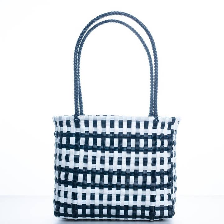 Black & White Railroad Tote Bag for wholesale by Mision De Caridad