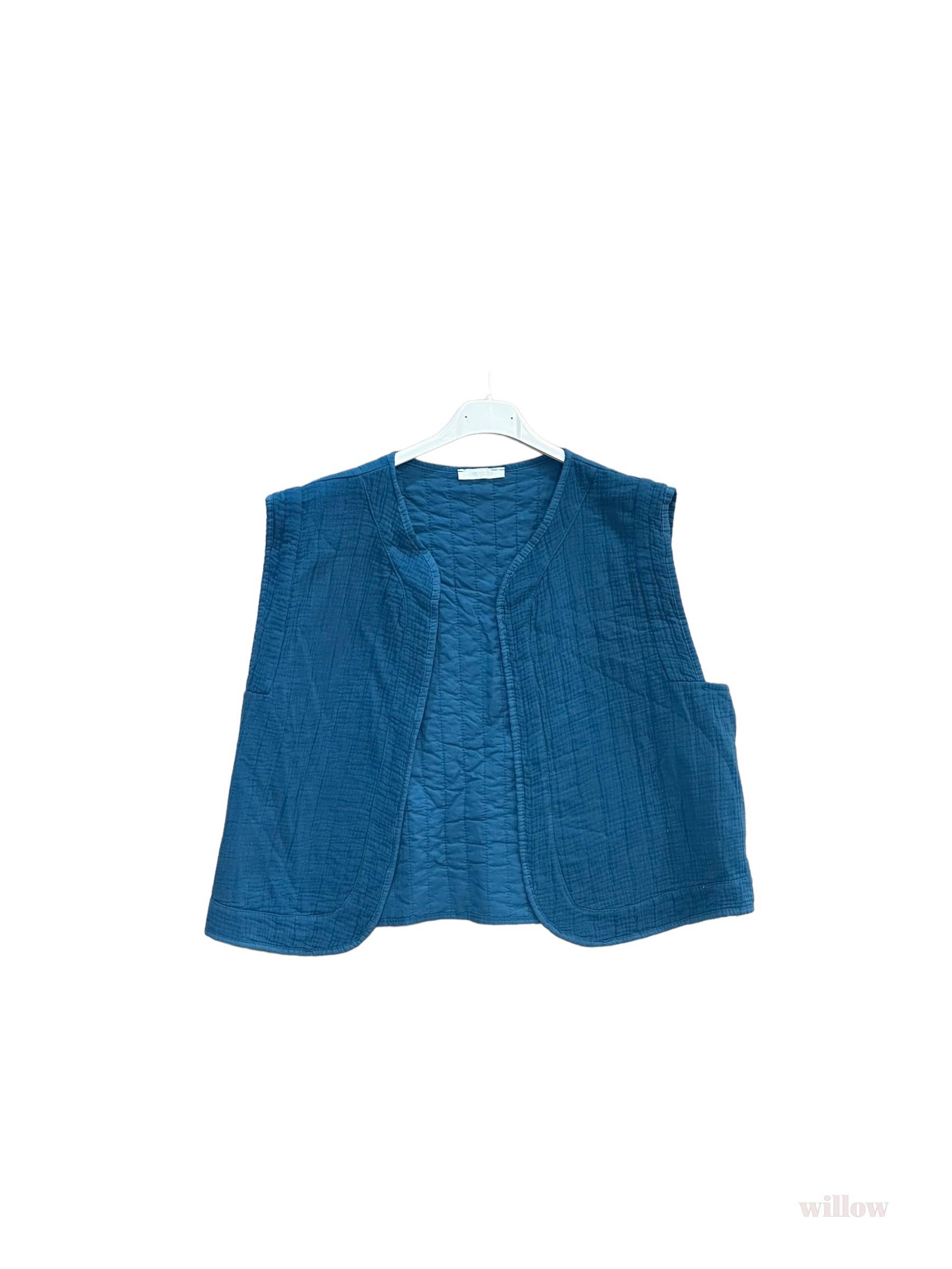 Moonsun – wholesale Väst - Dam – #5232 ärmlös väst i bomullsgaze23