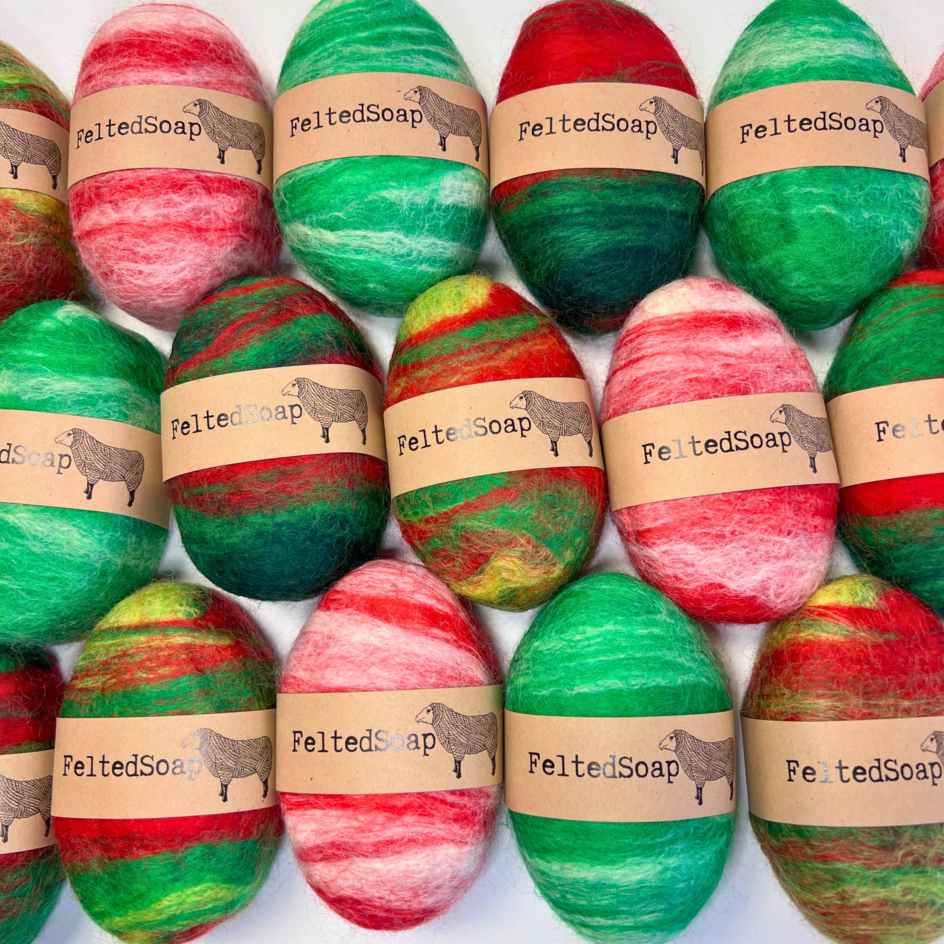 Twisted Purl LLC – Großhandel Feste Seife – Gefilzte Seife Weihnachtsferien Einzigartiges Geschenk Strumpffüller2