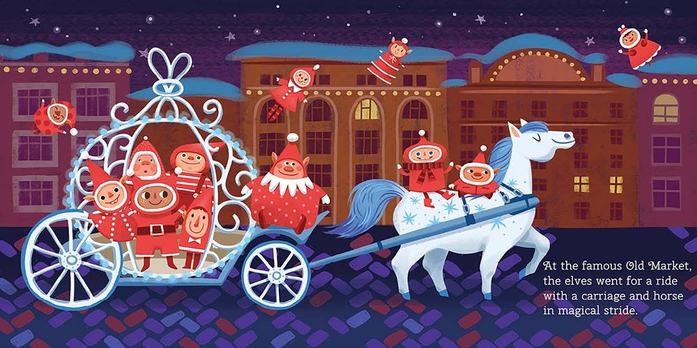 Familius, LLC - Wholesale Preschool Book (3-5) - 12 Little Elves Visit Nebraska5