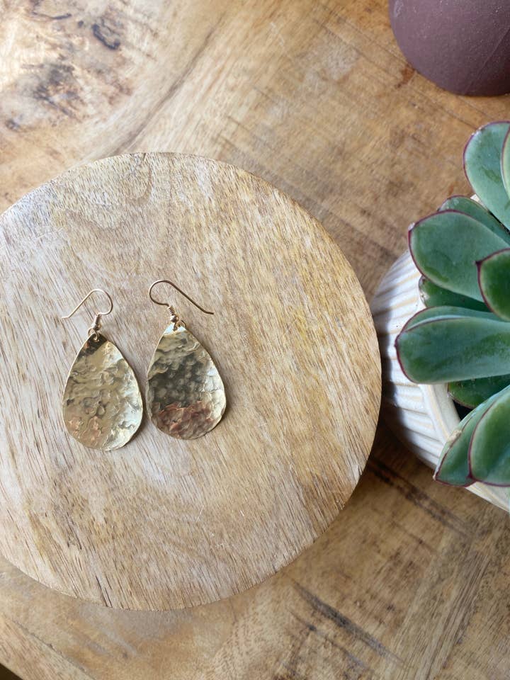 Gold drop earrings for wholesale by Boho Breath