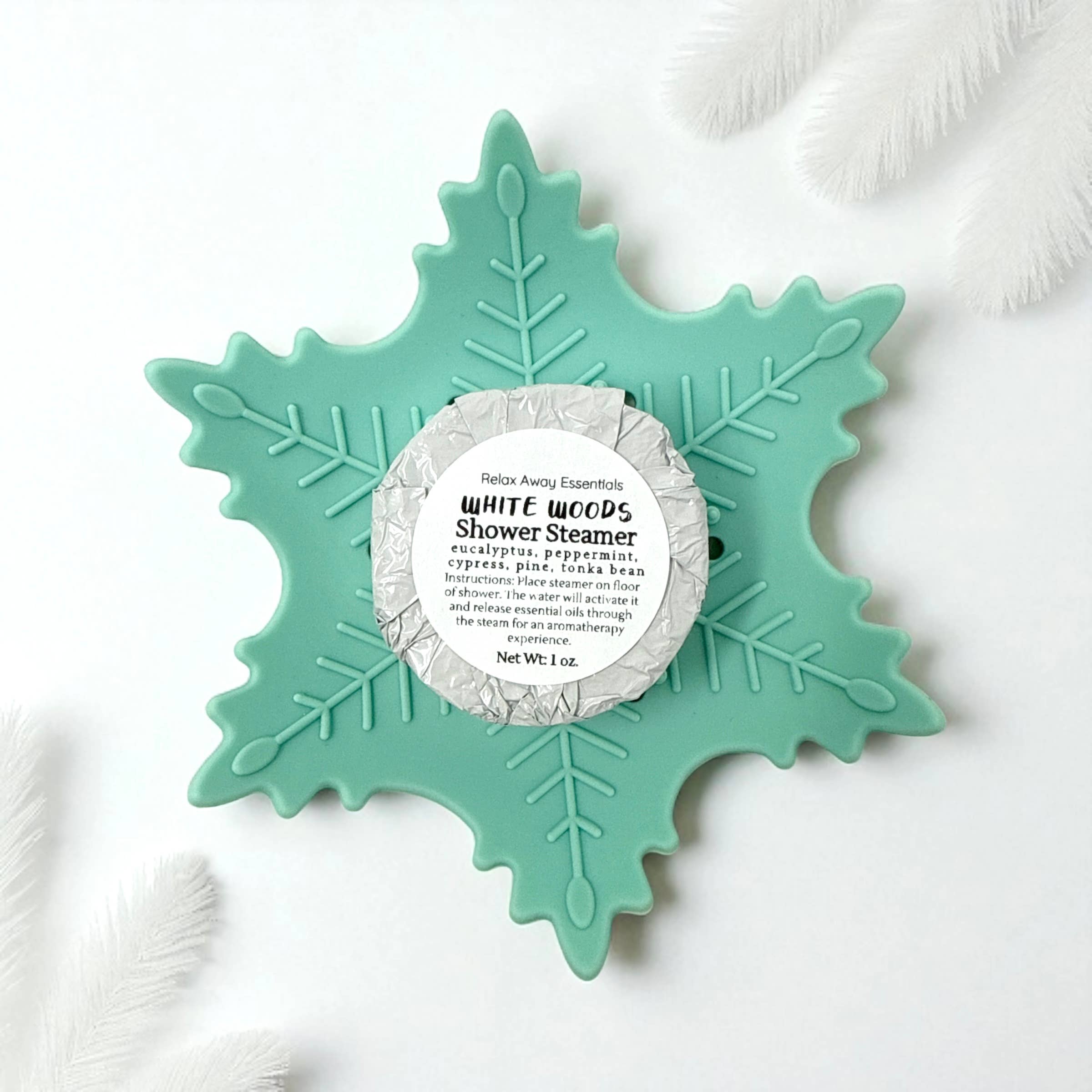 Relax Away Essentials - Wholesale Bath Soap Dish - Snowflake Shower Steamer Tray - Soap Tray - Silicone Tray 4