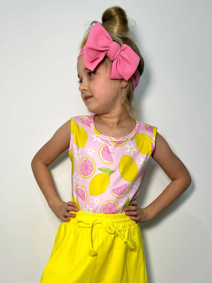 Pink Lemon Girls Skort Set for wholesale by Clover Cottage