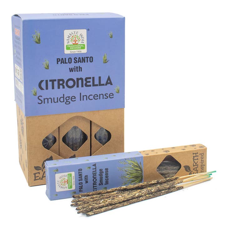 Inc. Nasmaste Palo Santo mit Citronella, 15 g (12 Stück) für den Großhandel von Esoterica Arte