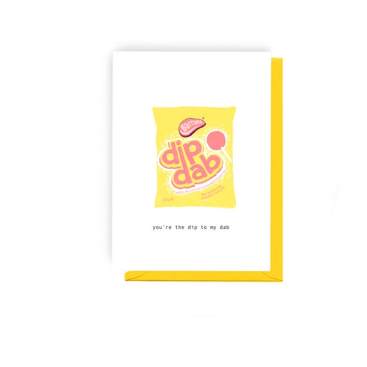 Dip Dab - Illustrated Love Card for wholesale by Olive and Clive