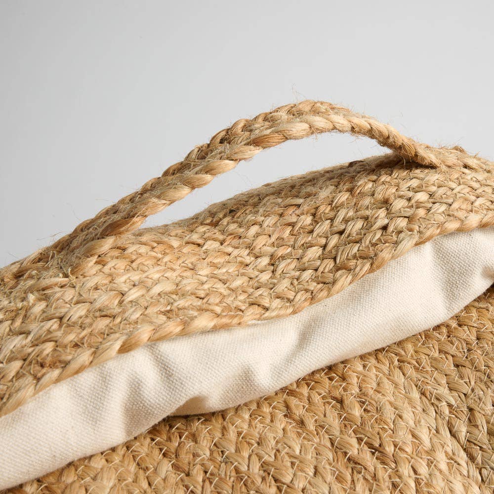 Jute Ivory Cotton Beach Mat for wholesale on Faire8