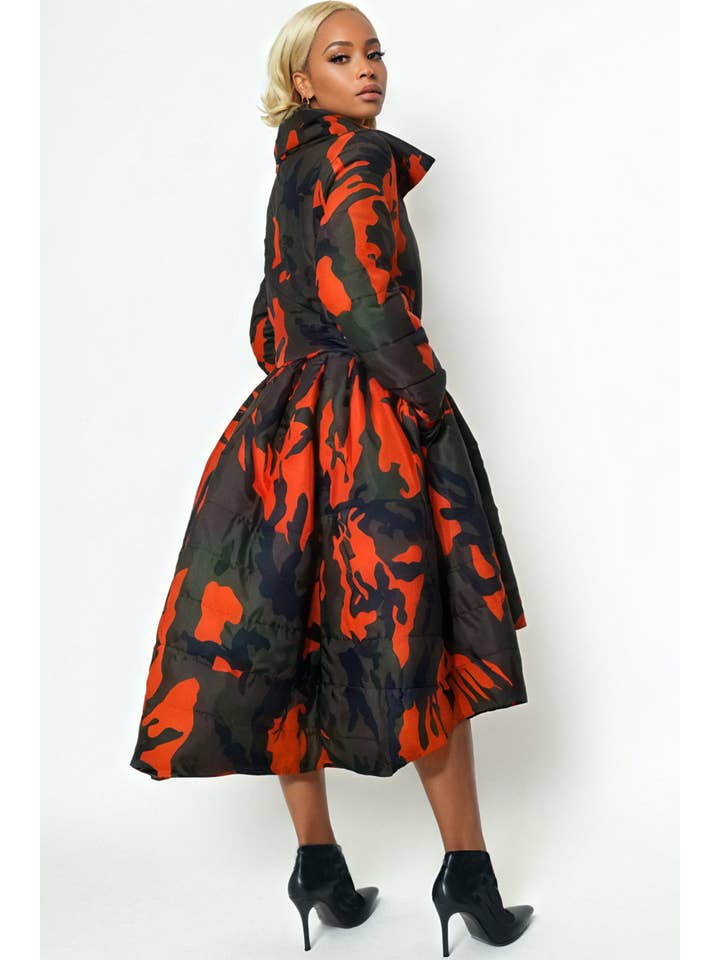 N by Nancy - Wholesale Coat - Women's - S1031 MODERN HI-LO PUFFER COAT DRESS3