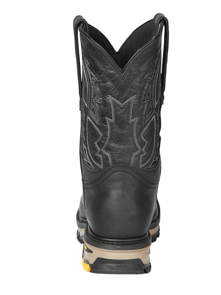 El General Western Wear – Großhandel Cowboystiefel – Herren – El General Rodeo Arbeitsstiefel, Crazy Black 446943