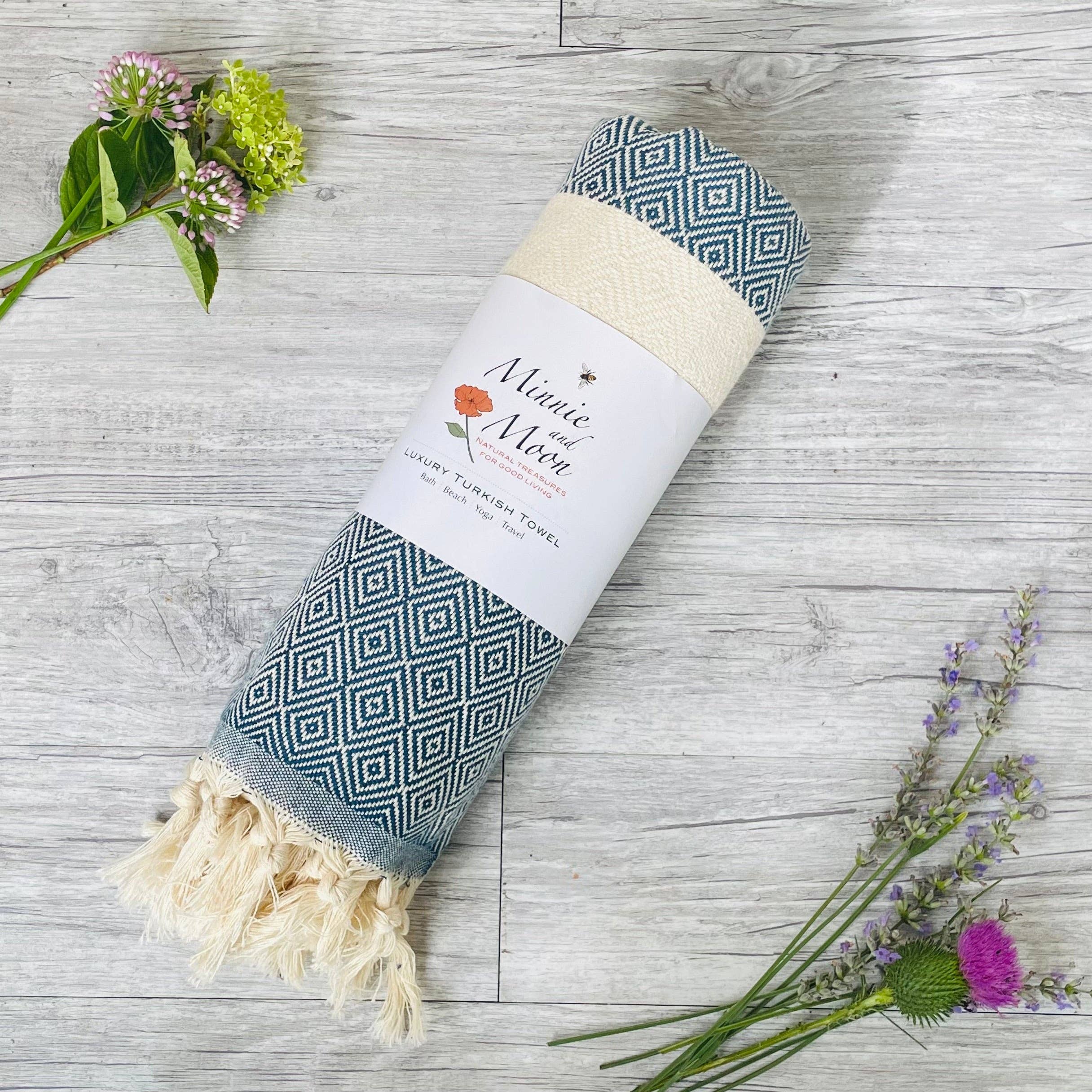 Minnie and Moon - Wholesale Beach Towel - Diamond Turkish Bath & Beach Towel6