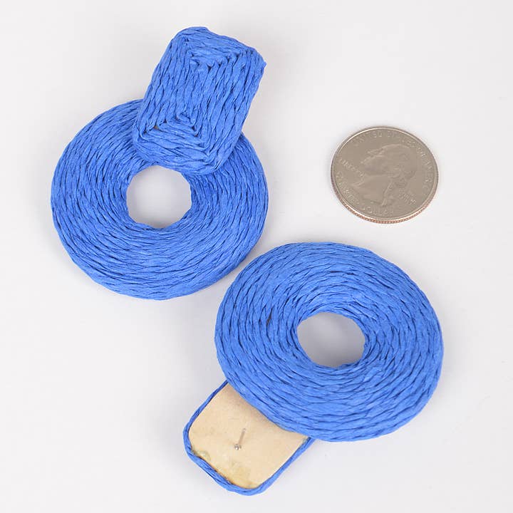 3AM BY H&D ACCESSORIES – Brincos de argola por atacado – Brinco de Papel Artesanal3