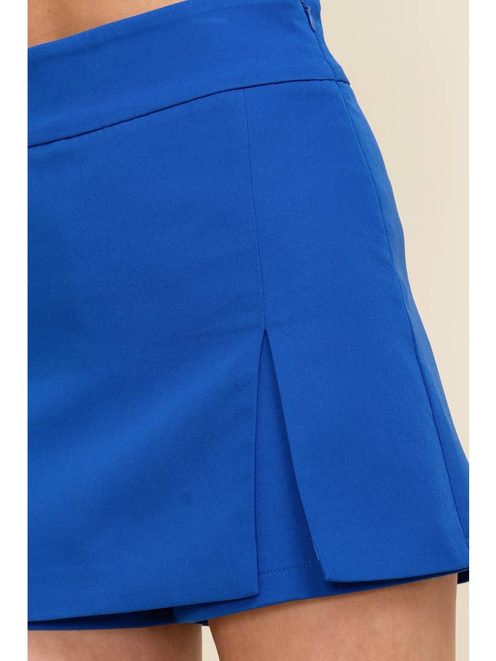 Cloud Ten - Wholesale Skort - Women's - CP9168AA - HIGH WAISTED FRONT SLIT HEM SKORT