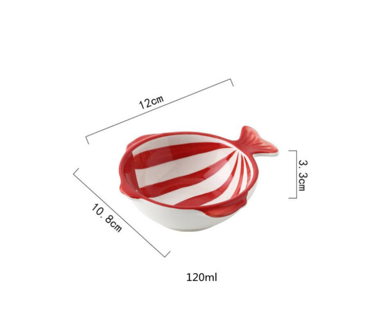 Homerely (We Cover All Import Duties) - Wholesale Borden - Met de hand bedrukt keramisch bord in visvorm4