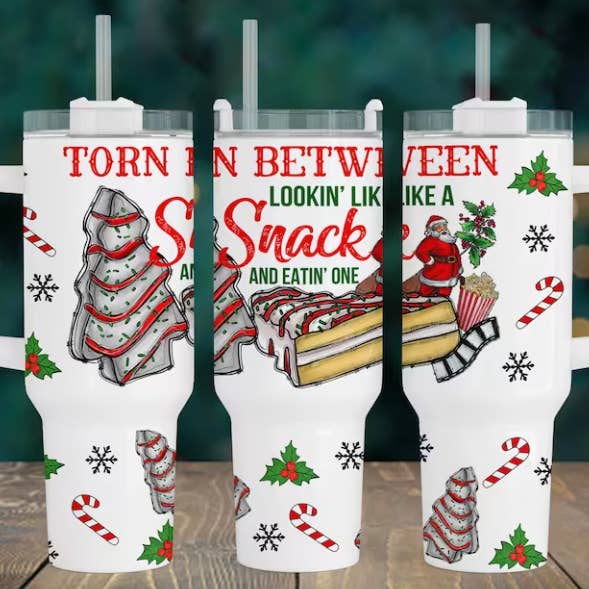 JAC Wholesale - Wholesale Insulated Mug/Tumbler - Looking Like A Snack 40oz Tumbler with Handle