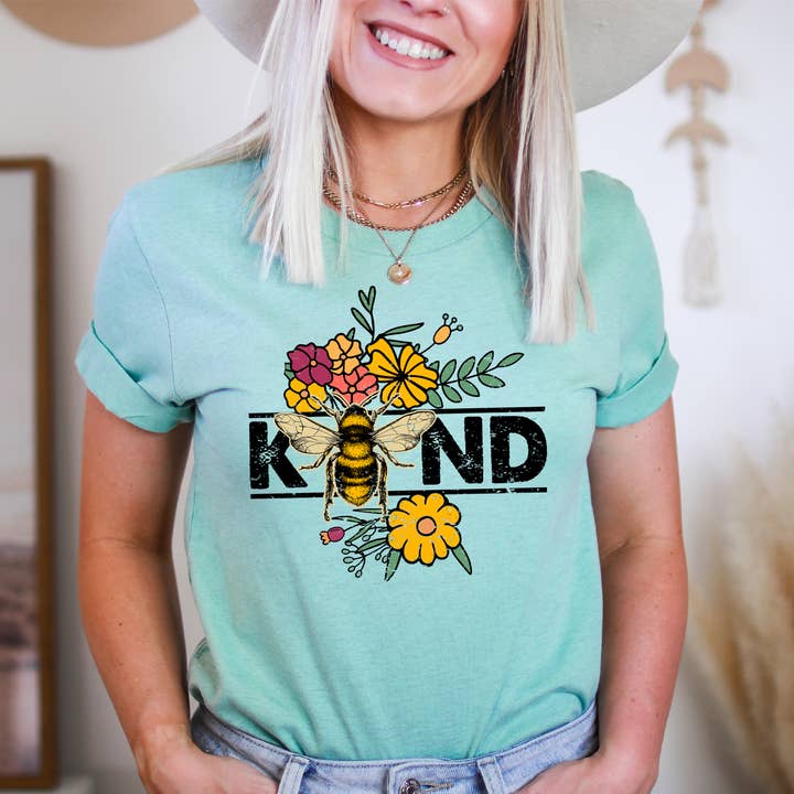 Bee Kind T-shirt | Graphic Tee for wholesale by KM Clothing