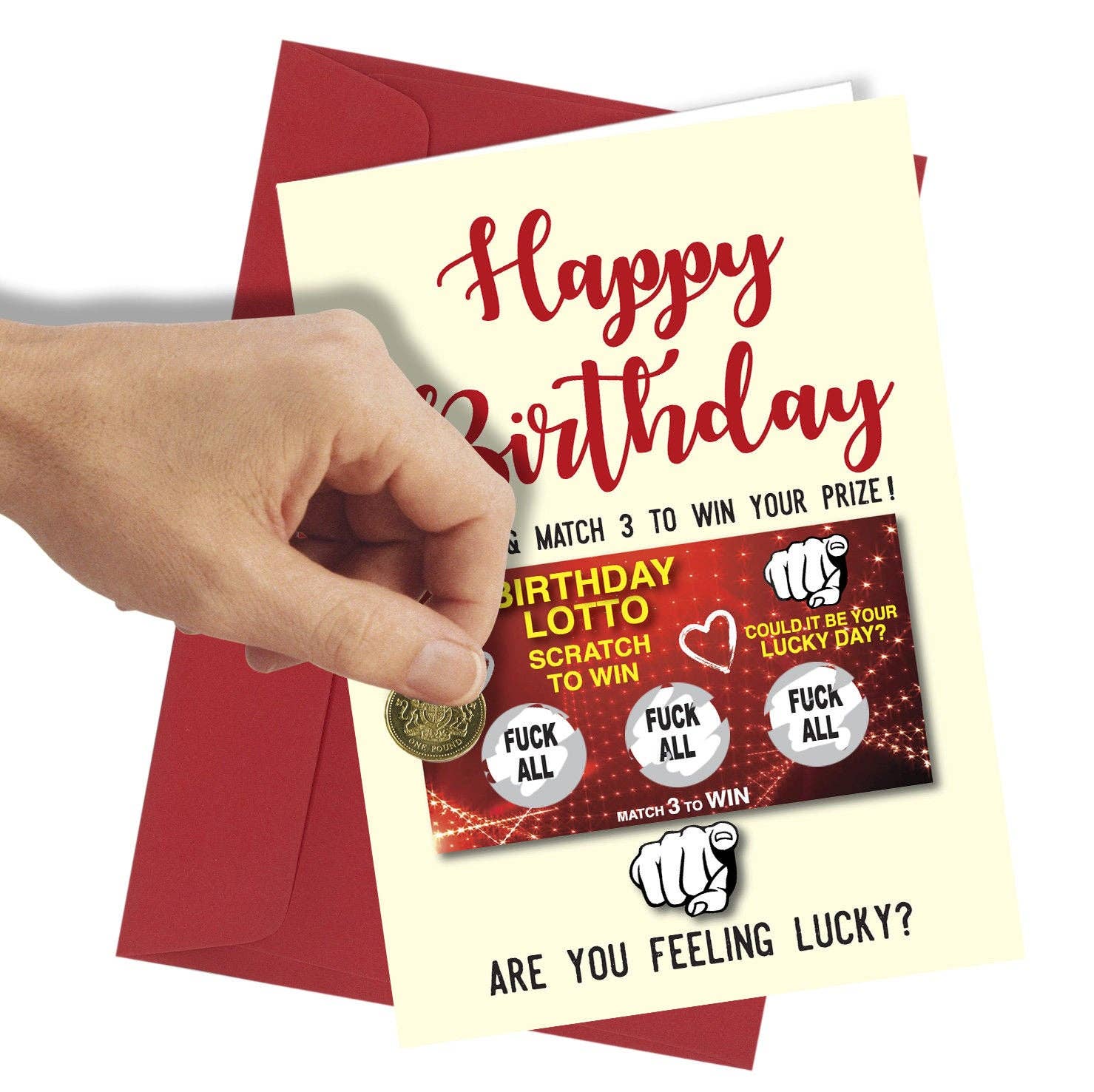 Close to the Bone Greeting Cards and Gifts – wholesale Birthday card – #271 Feeling Lucky0