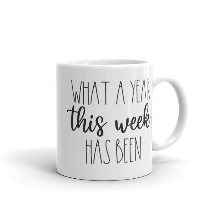 Hvad et år i denne uge har været sjovt kaffekrus for engroshandel hos Words of Ivy