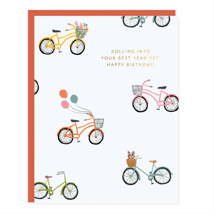 Bike Birthday Card for wholesale by Ramona & Ruth