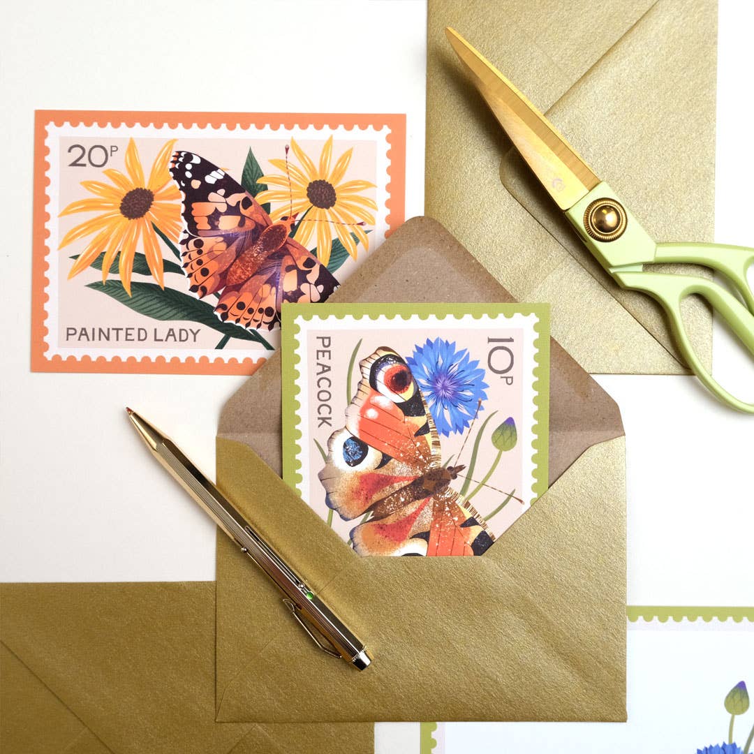 Printer Johnson Ltd - Wholesale Envelopes - Metallic gold kraft envelope set | 10 C6 notecard envelopes4