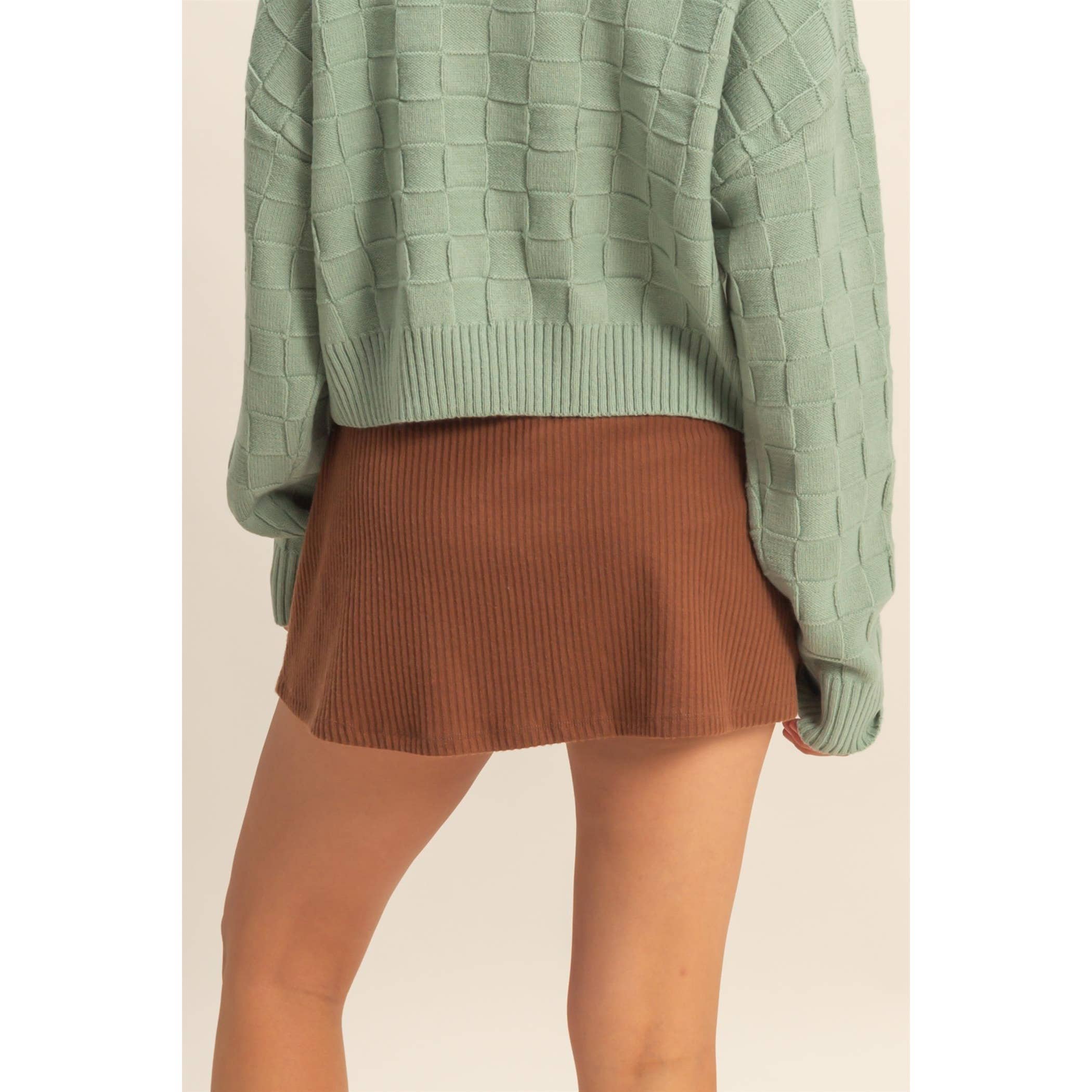 Double Zero - Wholesale Skort - Women's - Ribbed Elastic Waist Mini Skort15