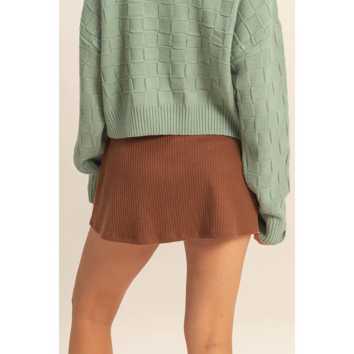 Double Zero - Wholesale Skort - Women's - Ribbed Elastic Waist Mini Skort15