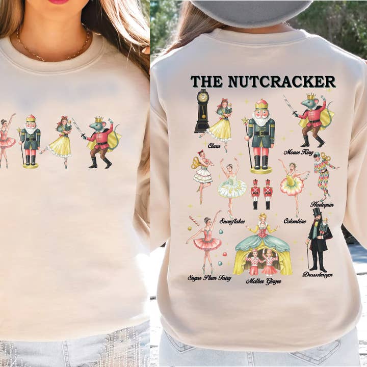 Nutcracker Ballet Sweatshirt & Hoodie Christmas Sweater X447 for wholesale by MAYA TX