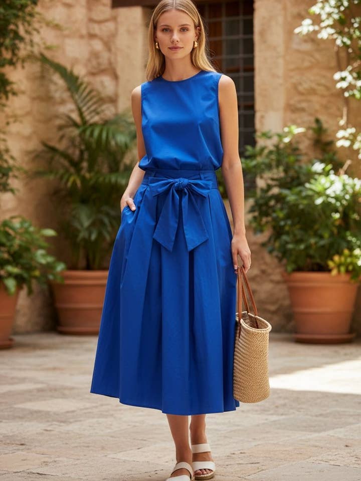 Top in cotone glacé 2296 per la vendita all'ingrosso da parte di NOELINE