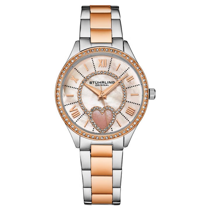 Saylor 38mm Mother of Pearl Quartz 4019 Classic for wholesale by Stuhrling