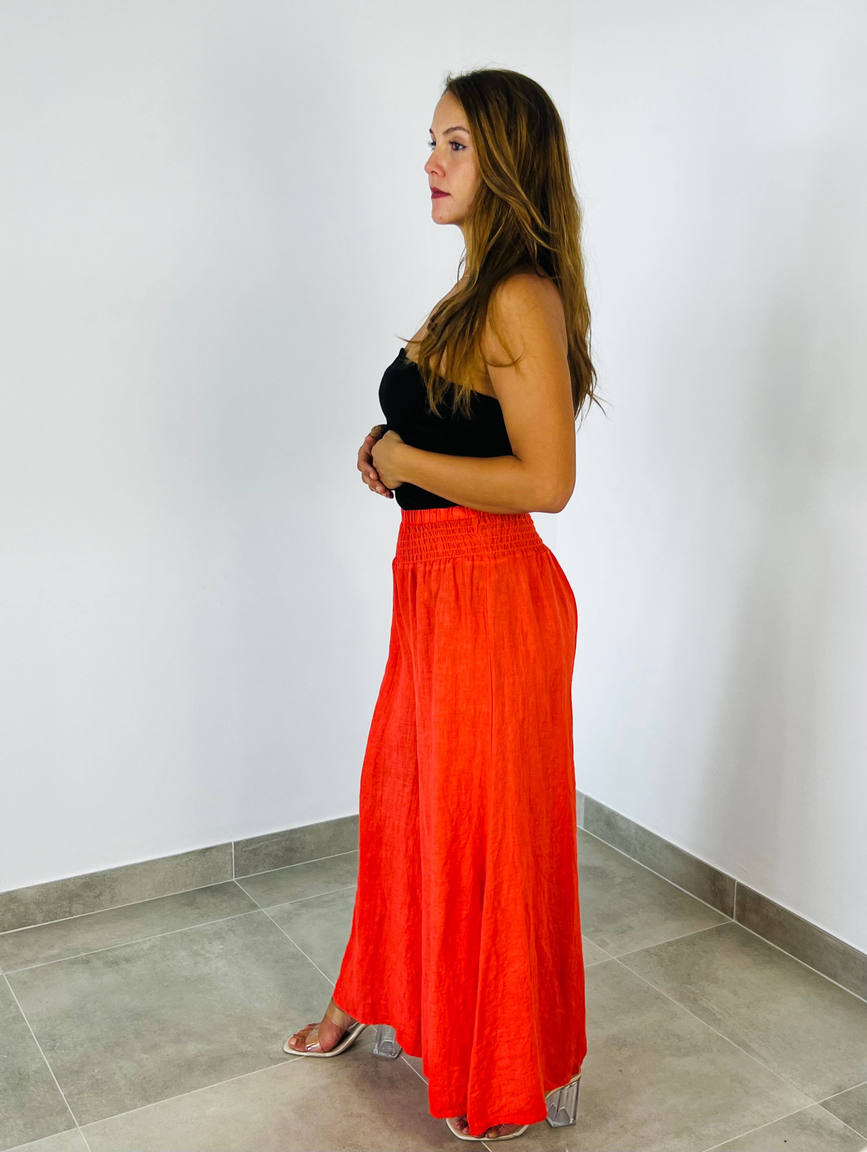 Linen & More – wholesale Pants – Women's – REF 30201 WIDE LEG LINEN PANTS 100%15