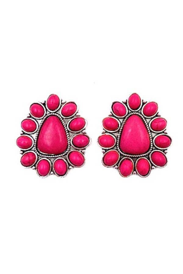 Snowing West - Vendita all'ingrosso Orecchini a bottone - ORECCHINI WESTERN CONCHO POST4