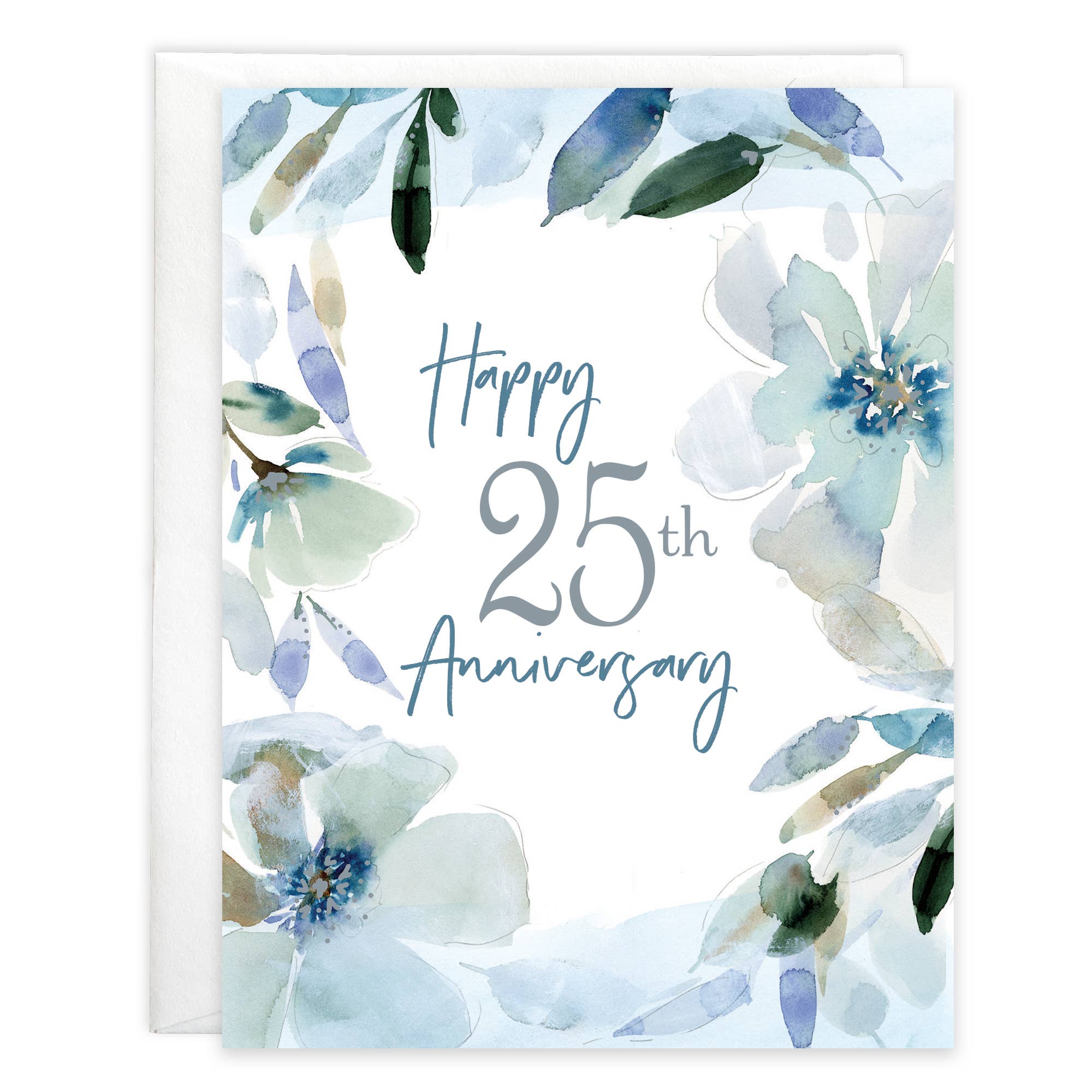GINA B DESIGNS - Wholesale Anniversary Card - Anniversary Greeting Card - 25th Anniversary Flowers0