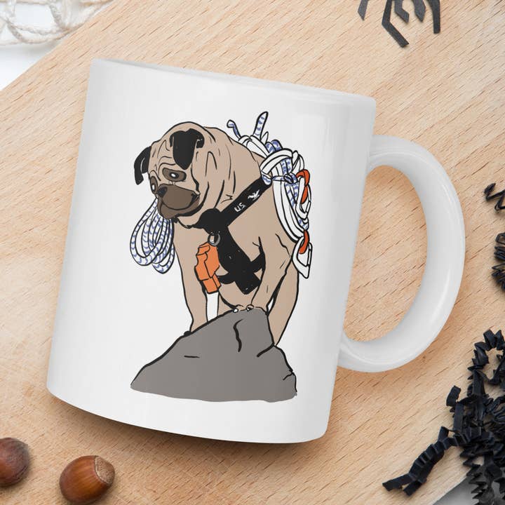 Vinny the Pug Coffee Mugs for wholesale by Club No-Kill 2027 Coffee Mugs