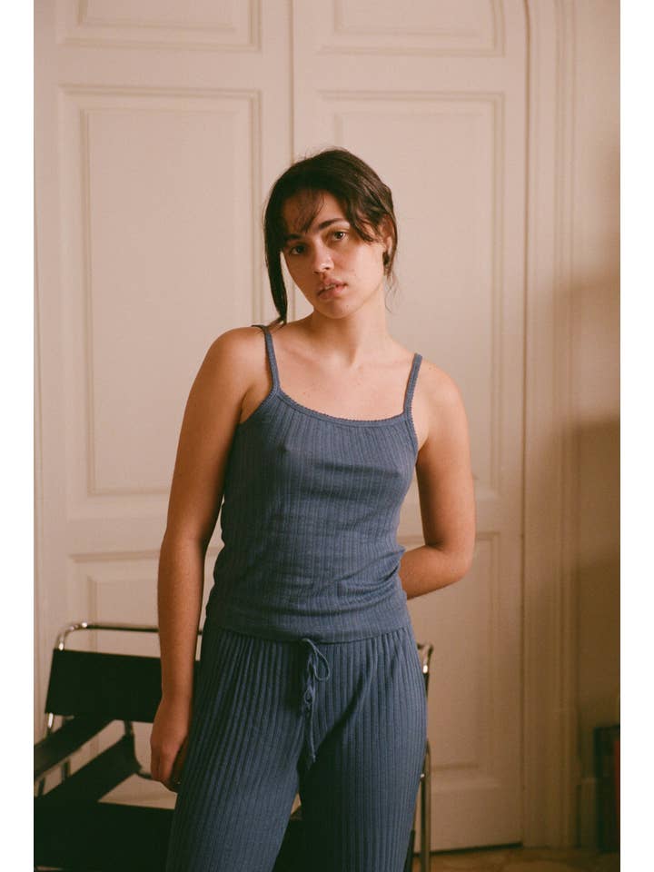 Nénés - Wholesale Tank Top - Women's - Emilie tank top - Blue2