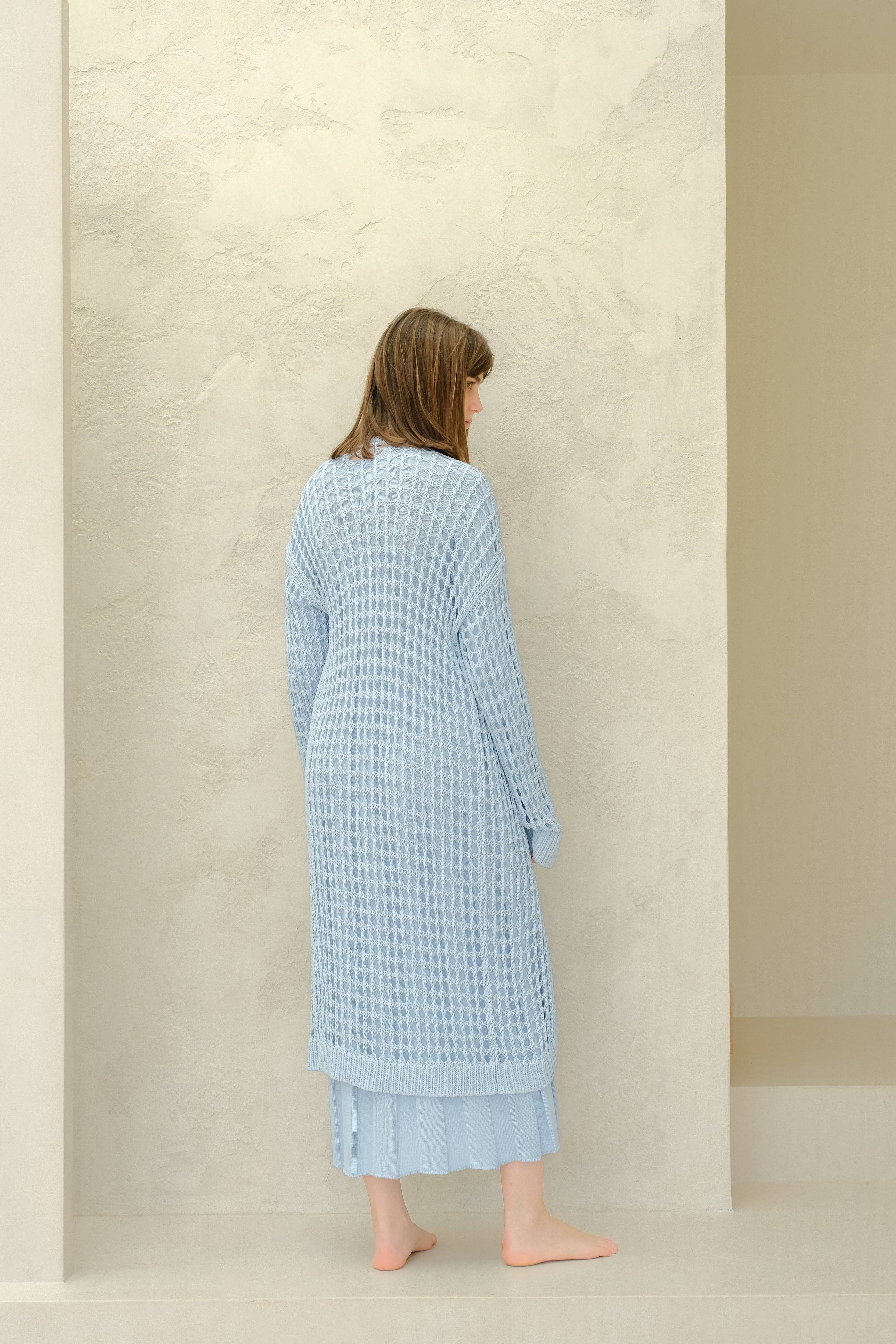 Lèmme – Engroshandel Cardigan - Dame – Fin bomulds hæklet maxi-cardigan32