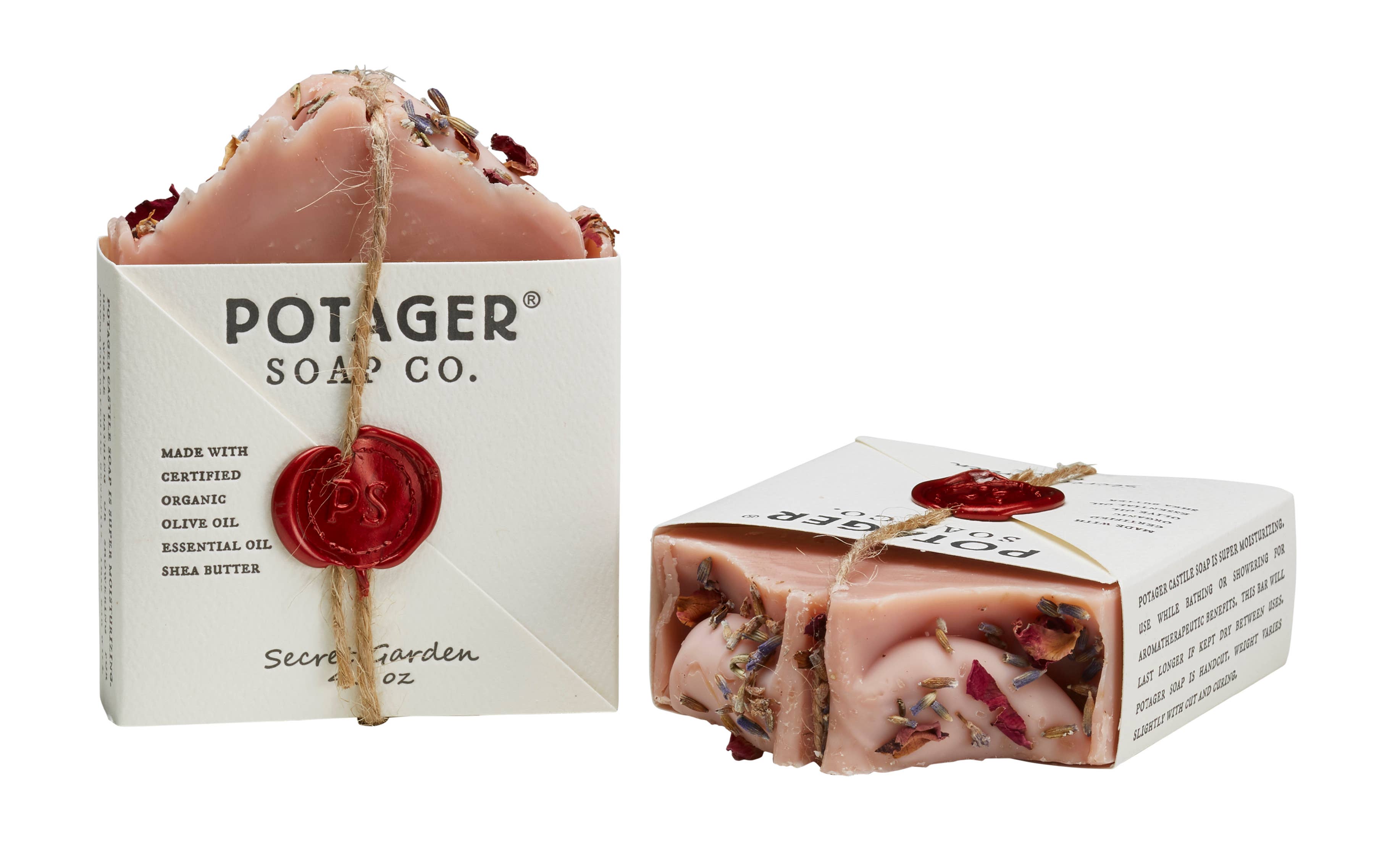 Potager Soap Company - Wholesale Bar Soap - Secret Garden | Wrapped – Wild Earth Bar with Depth2