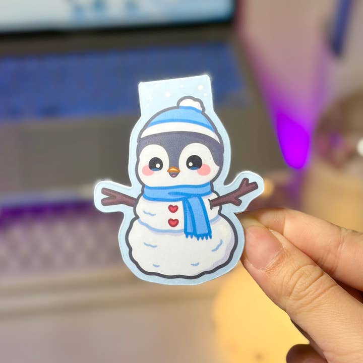 owloArt - Wholesale Bookmark - Cute Penguin Magnetic Bookmark1