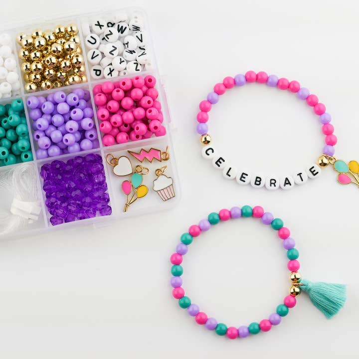 Stacked Sweetly - Wholesale DIY Jewelry - Kids - Birthday Wishes DIY Stretchy Bracelet Craft Kit Gift8