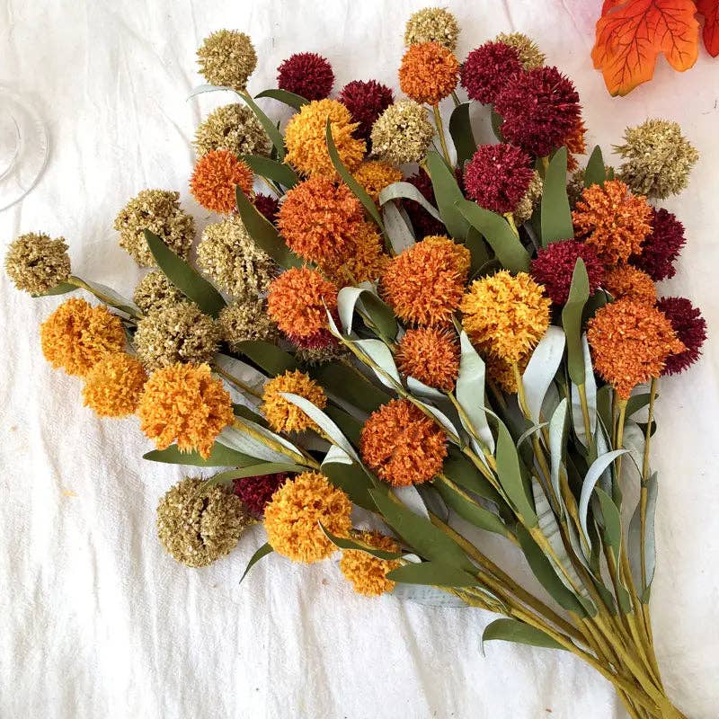 Huis Van Merken – wholesale Konstgjorda blommor – Konstgjorda hortensiablommor - Höstdekoration, DIY-hantverk (5-pack)3