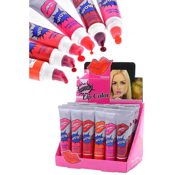 Cap Zone - Wholesale Lip Gloss - Pop Art Liquid Oil Tint Lip Gloss Squeeze Tube