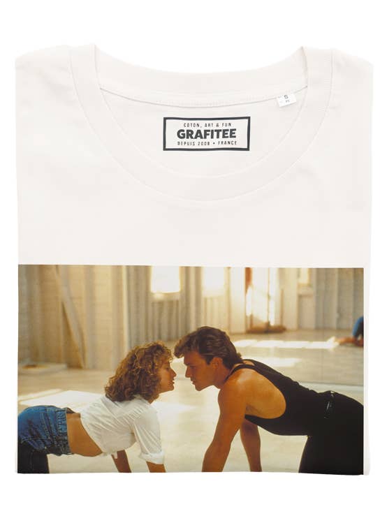 Off white Dirty Dancing T-Shirt - Image Movie Musical T-Shirt for wholesale on Faire