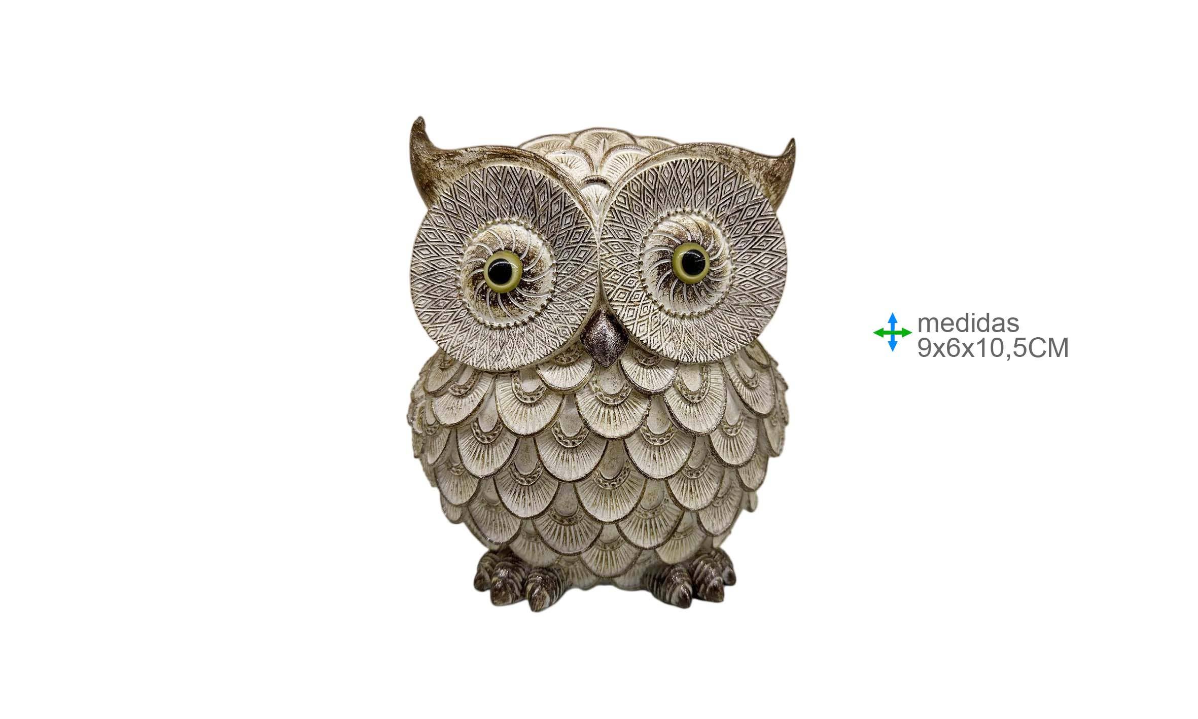 Esoterica Arte – wholesale Incense holder – Resin Owl 9x6x10.5cm0